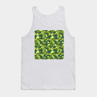 Blots camo seamless chaotic pattern of paint splashes spots. Father's Day gifts, hand drawn camouflage texture for printing on fabric. Urban ink grunge background Tank Top